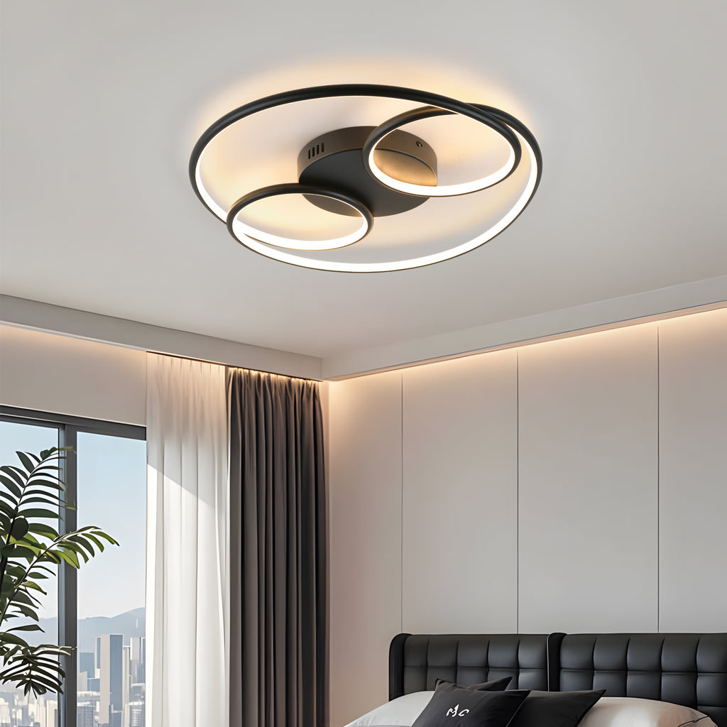 ORBA dimbare LED plafondlamp met ronde lichtvormen