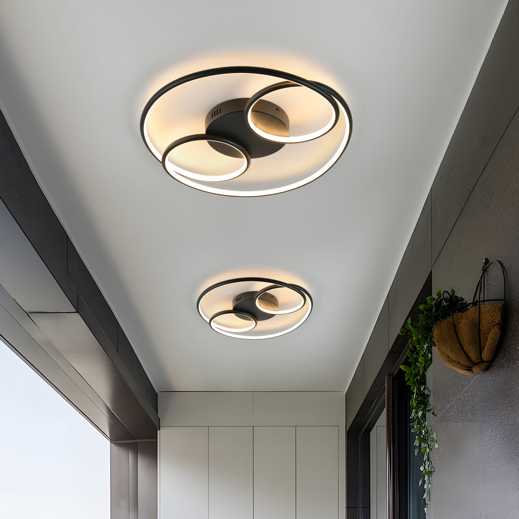 ORBA dimbare LED plafondlamp met ronde lichtvormen