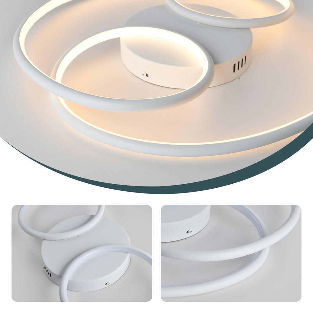 ORBA dimbare LED plafondlamp met ronde lichtvormen