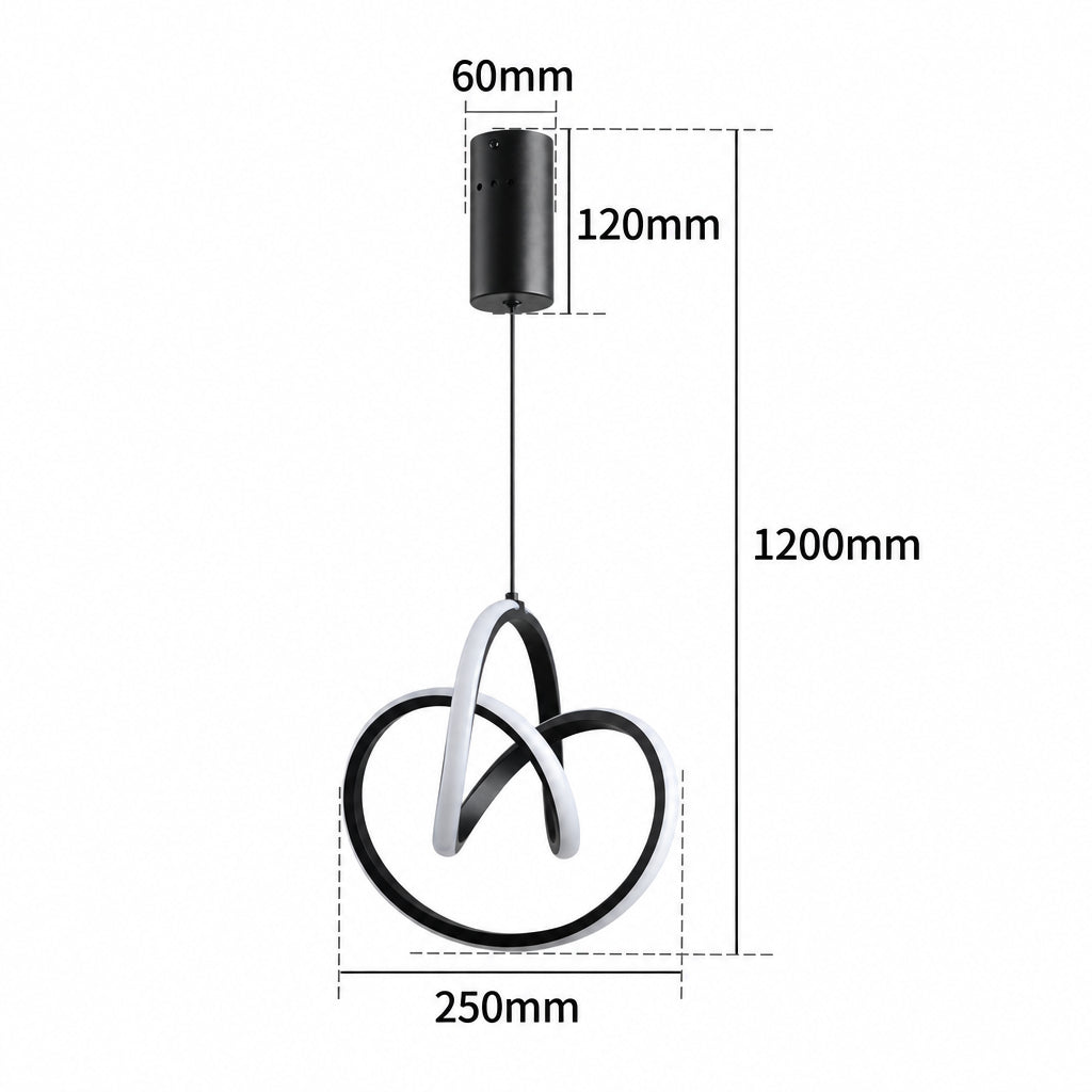 ARIA hanglamp met verlichte bogen