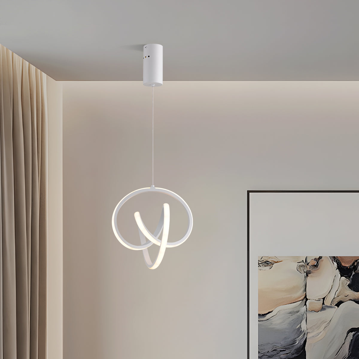 ARIA hanglamp met verlichte bogen