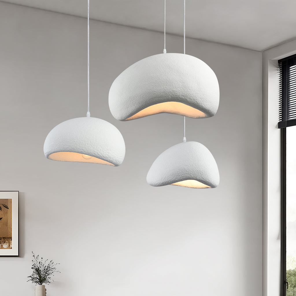 DUNA handgemaakte witte hanglamp