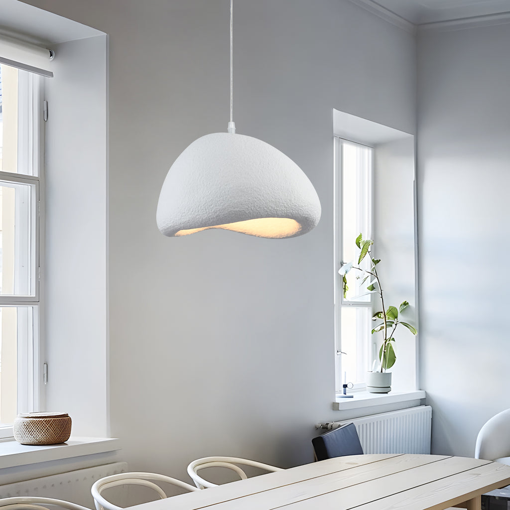 DUNA handgemaakte witte hanglamp