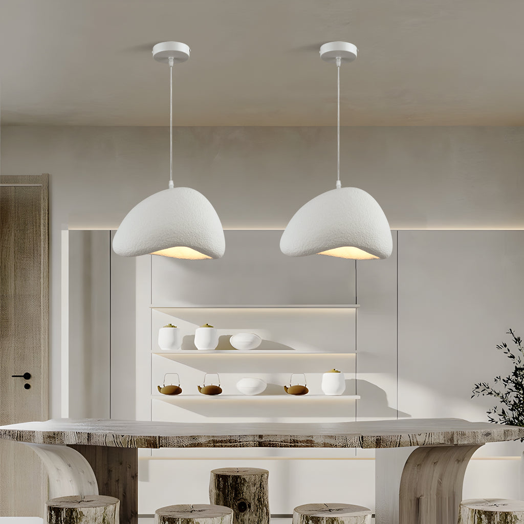 DUNA handgemaakte witte hanglamp