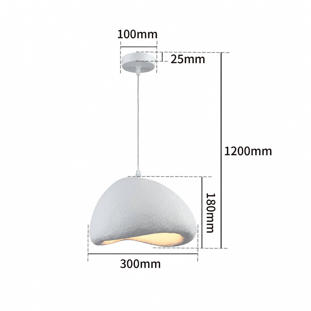 DUNA handgemaakte witte hanglamp
