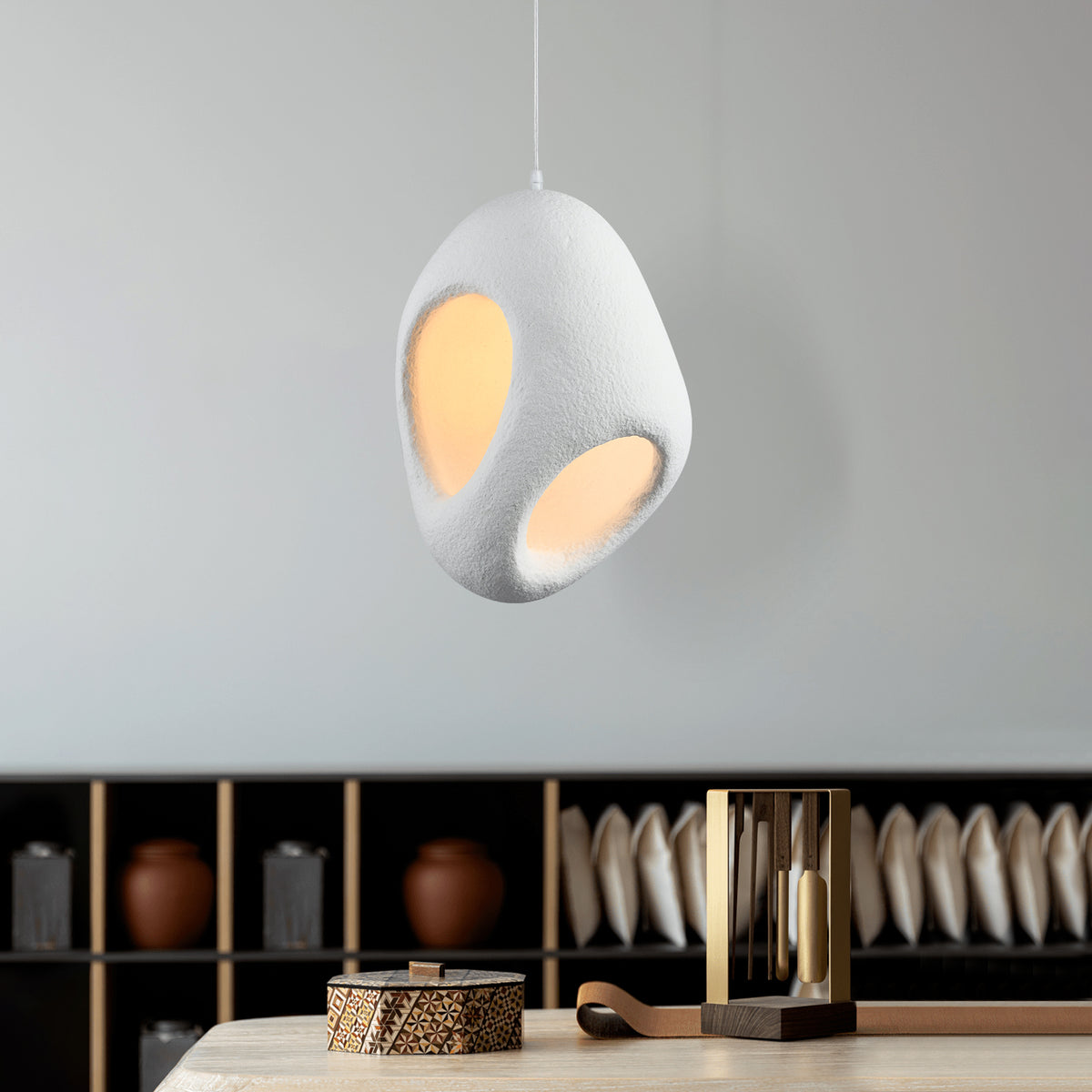 NUMA handgemaakte witte hanglamp