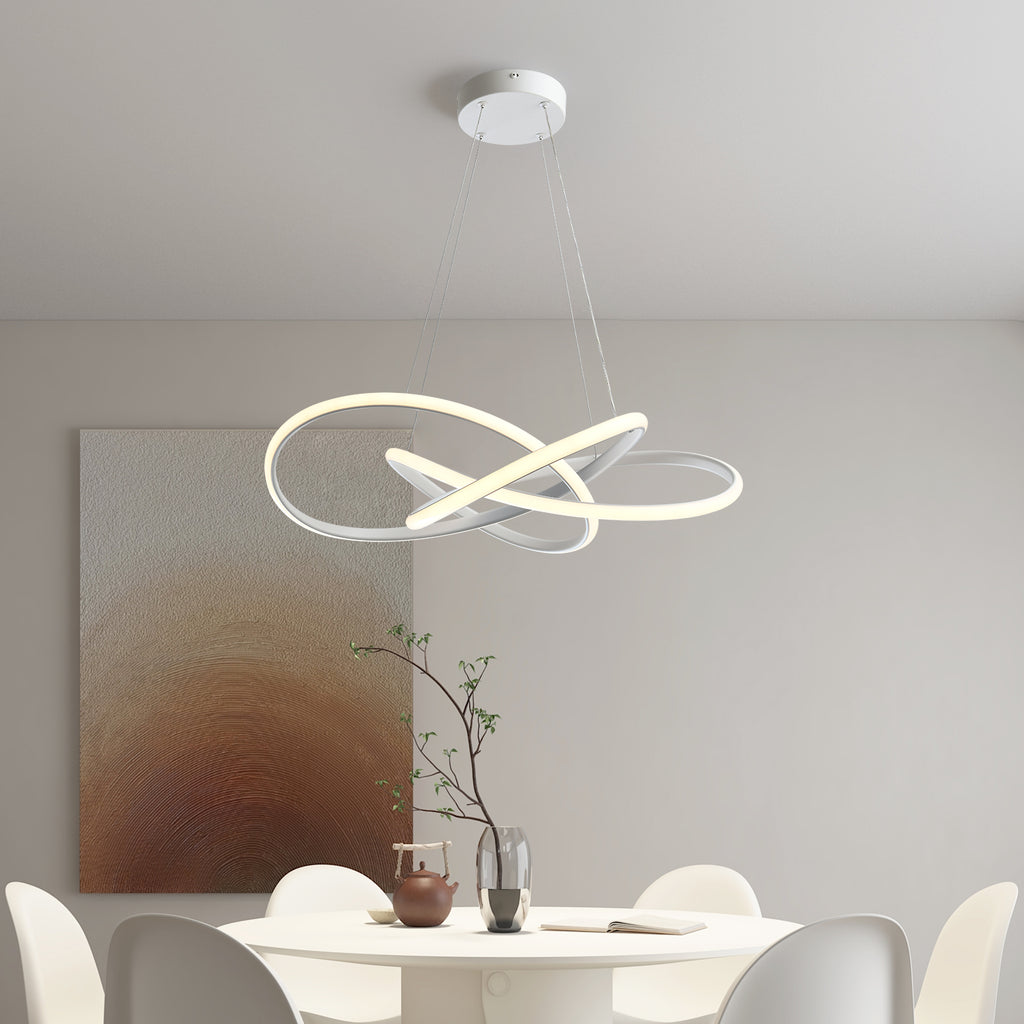 VIRA  dimbare LED hanglamp met gedraaide lussen