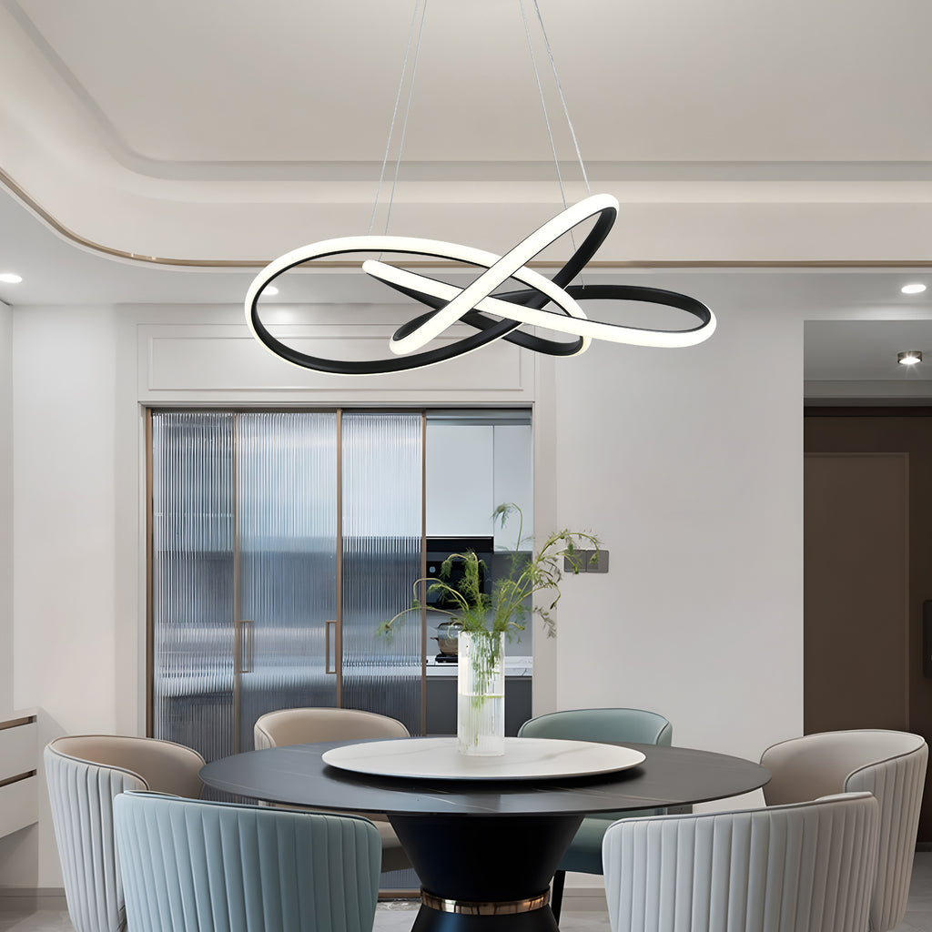 VIRA  dimbare LED hanglamp met gedraaide lussen