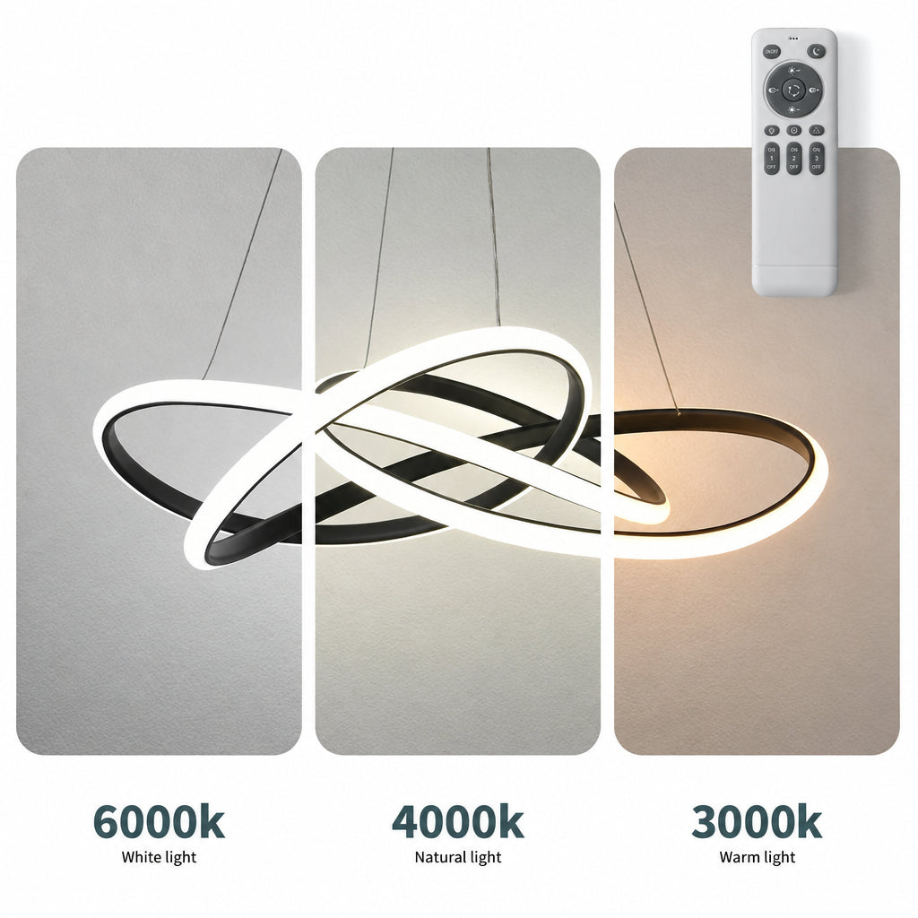 VIRA  dimbare LED hanglamp met gedraaide lussen