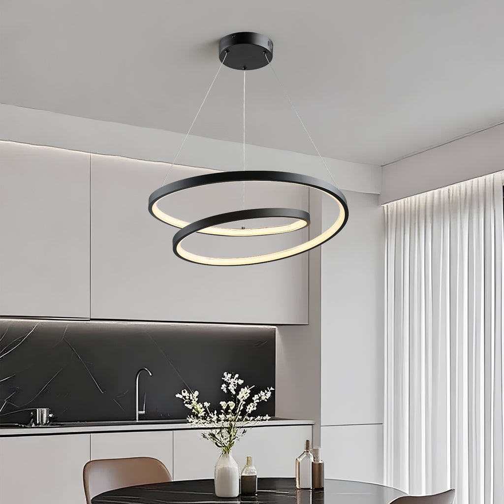 DUET dimbare LED hanglamp met dubbele ring