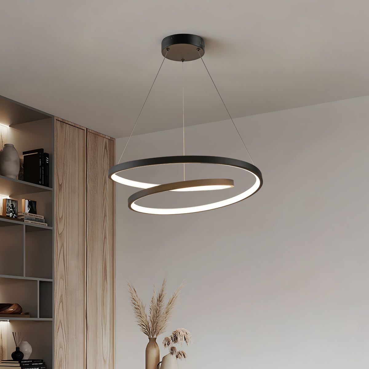 DUET dimbare LED hanglamp met dubbele ring