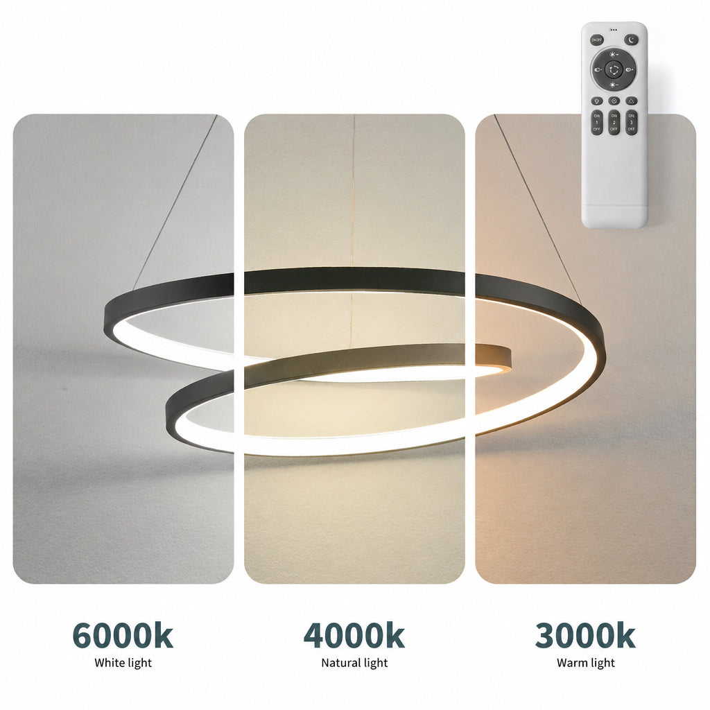 DUET dimbare LED hanglamp met dubbele ring