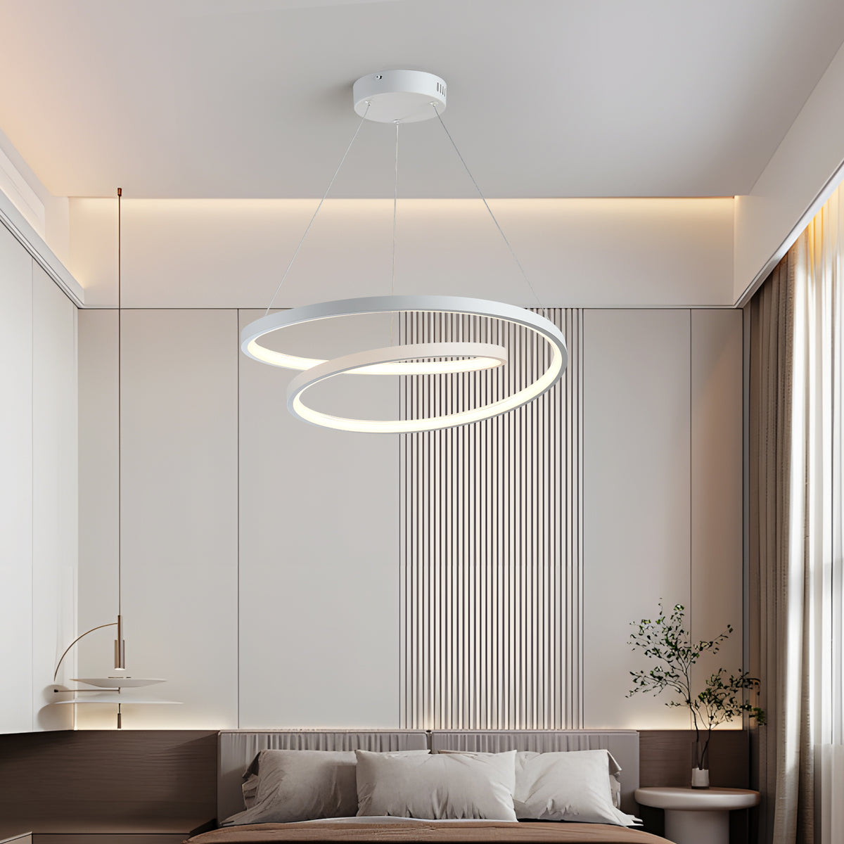 DUET dimbare LED hanglamp met dubbele ring