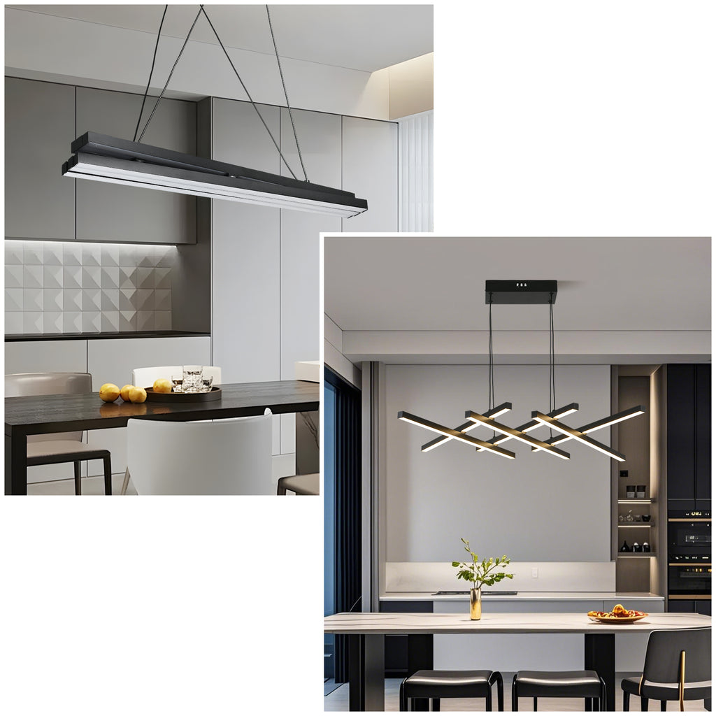VLECHT uitschuifbare, dimbare LED hanglamp zwart