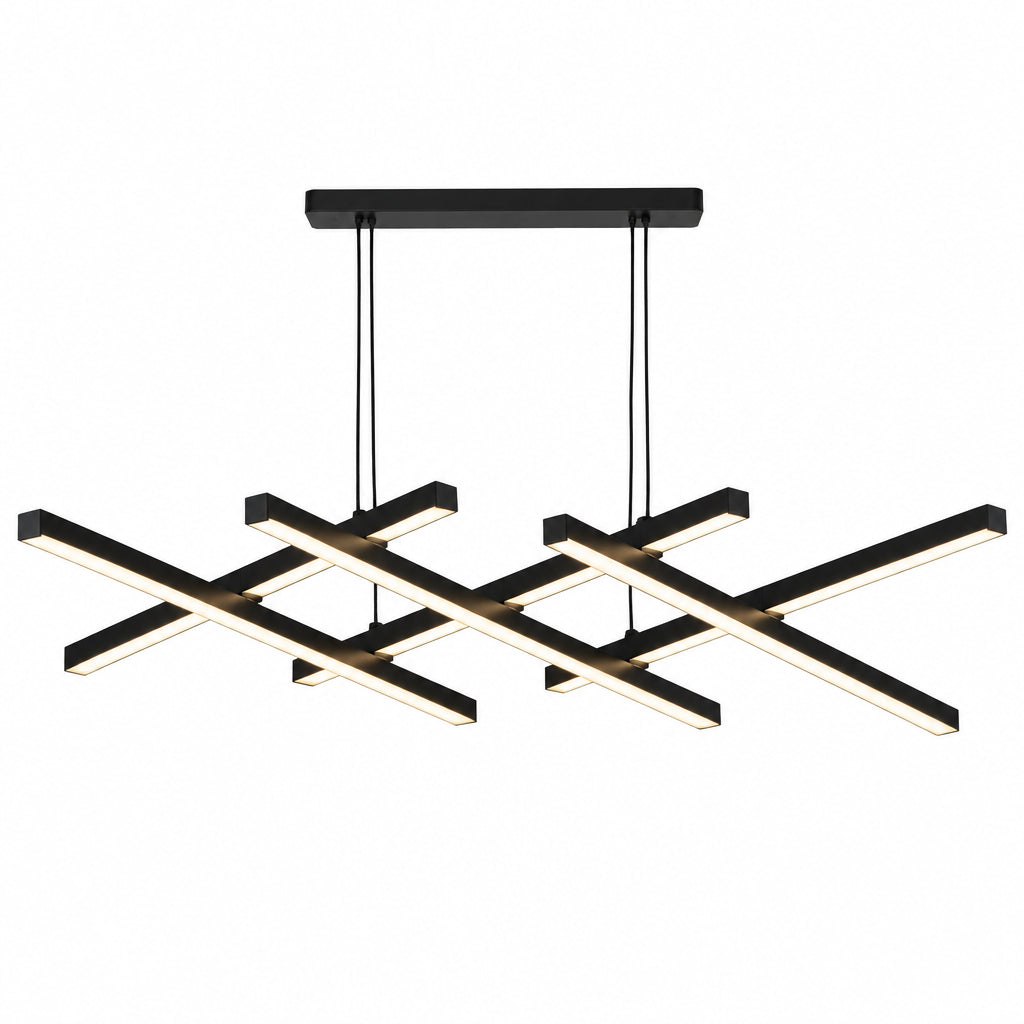VLECHT uitschuifbare, dimbare LED hanglamp zwart