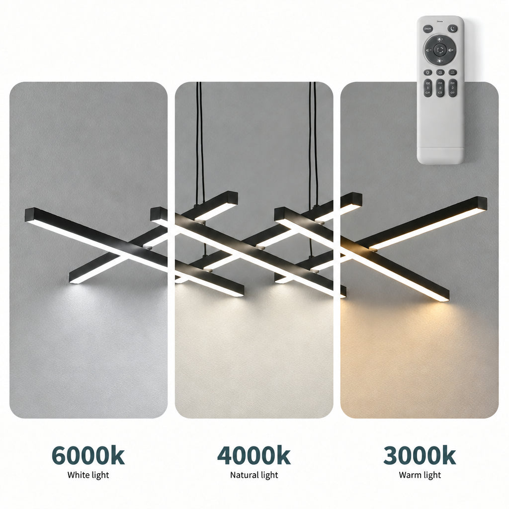VLECHT uitschuifbare, dimbare LED hanglamp zwart