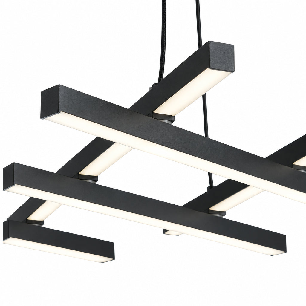 VLECHT uitschuifbare, dimbare LED hanglamp zwart