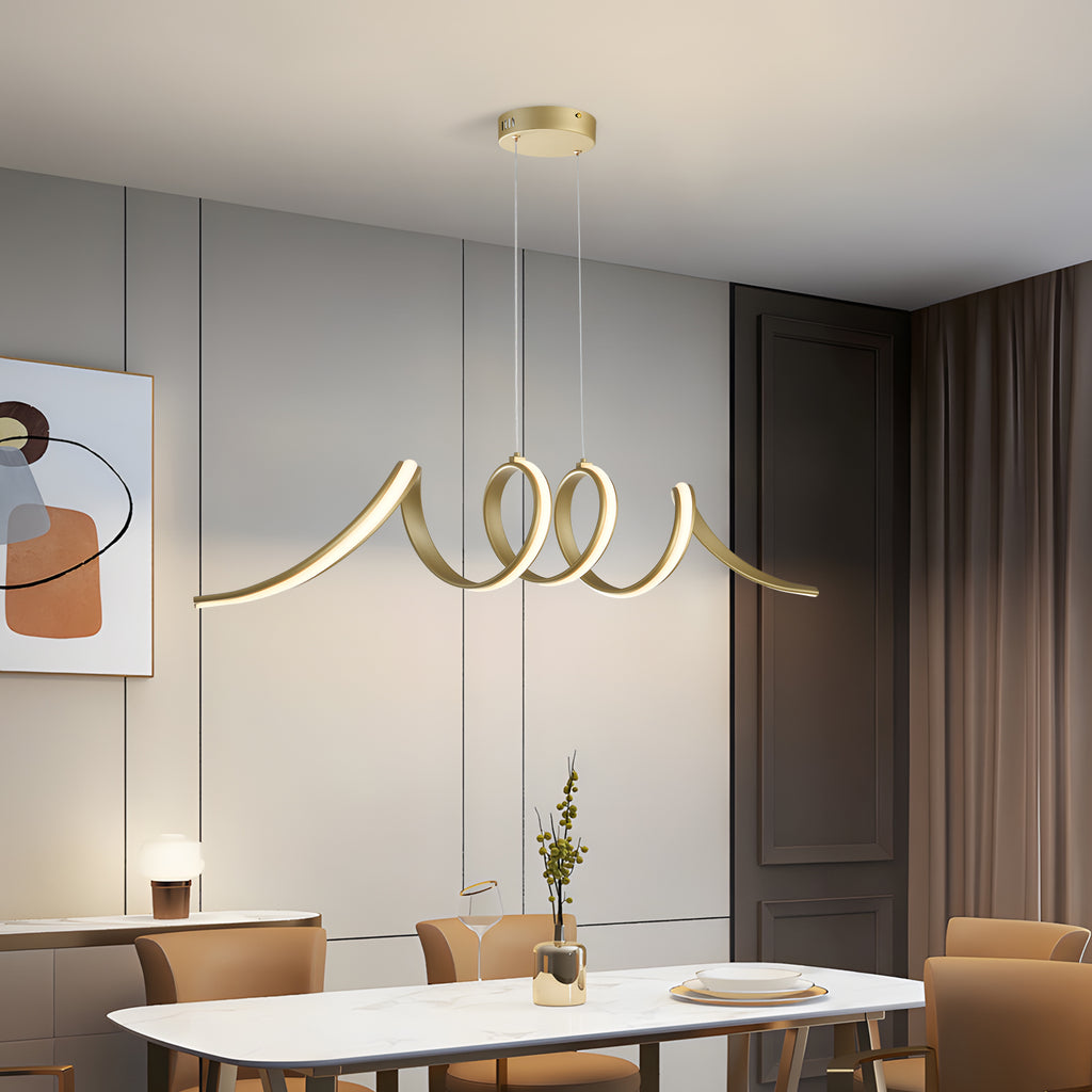ONDRA dimbare LED hanglamp met golvende vorm