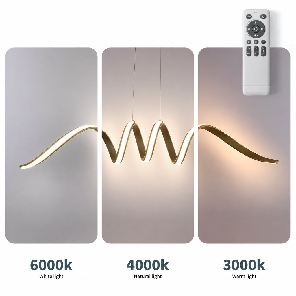ONDRA dimbare LED hanglamp met golvende vorm