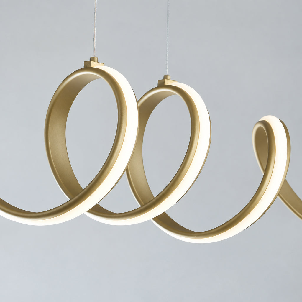 ONDRA dimbare LED hanglamp met golvende vorm