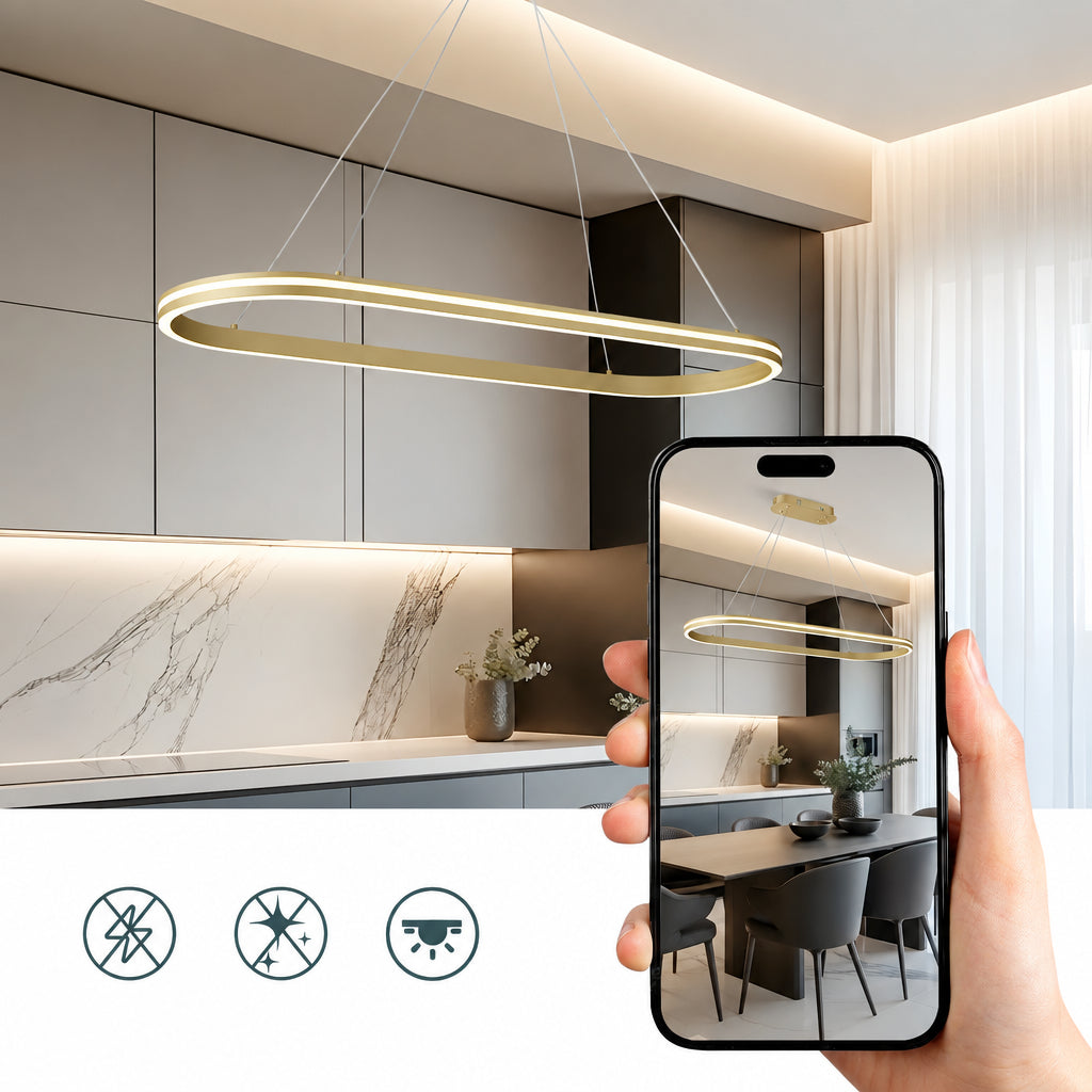 ELVA dimbare ovale LED hanglamp