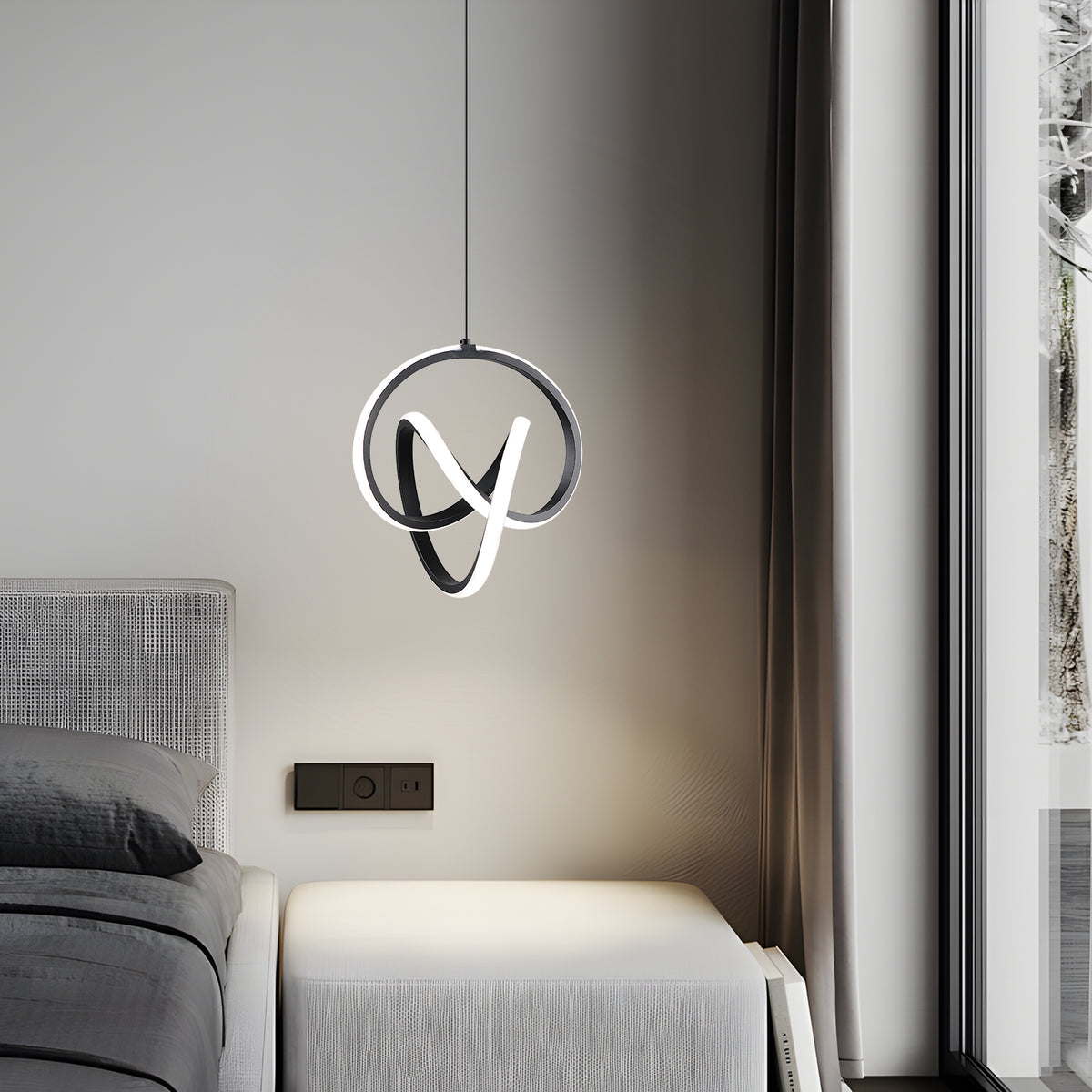 ARIA hanglamp met verlichte bogen