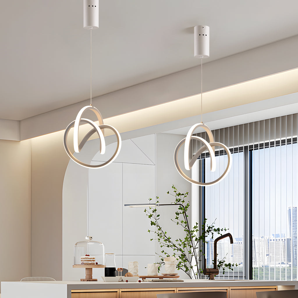 ARIA hanglamp met verlichte bogen