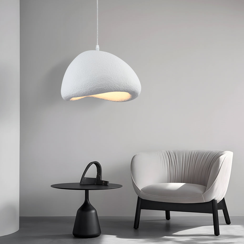 DUNA handgemaakte witte hanglamp