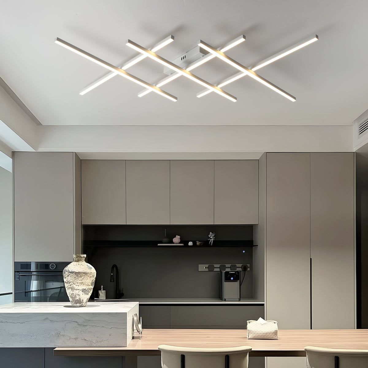 KRUISLICHT verstelbare, dimbare LED plafondlamp