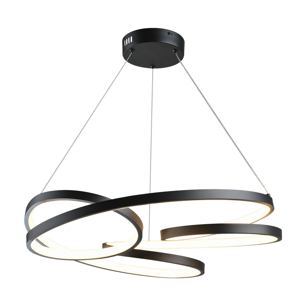 NOVA moderne zwarte LED-hanglamp