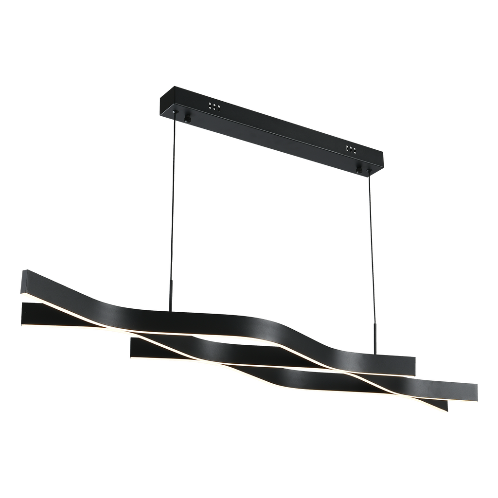 VEYA dimbare LED hanglamp met golvende lichtlijnen