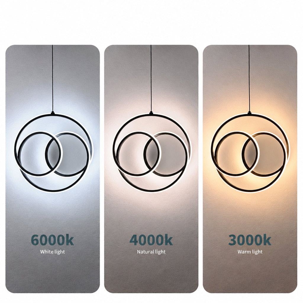 NEXO hanglamp met drie verweven ringen