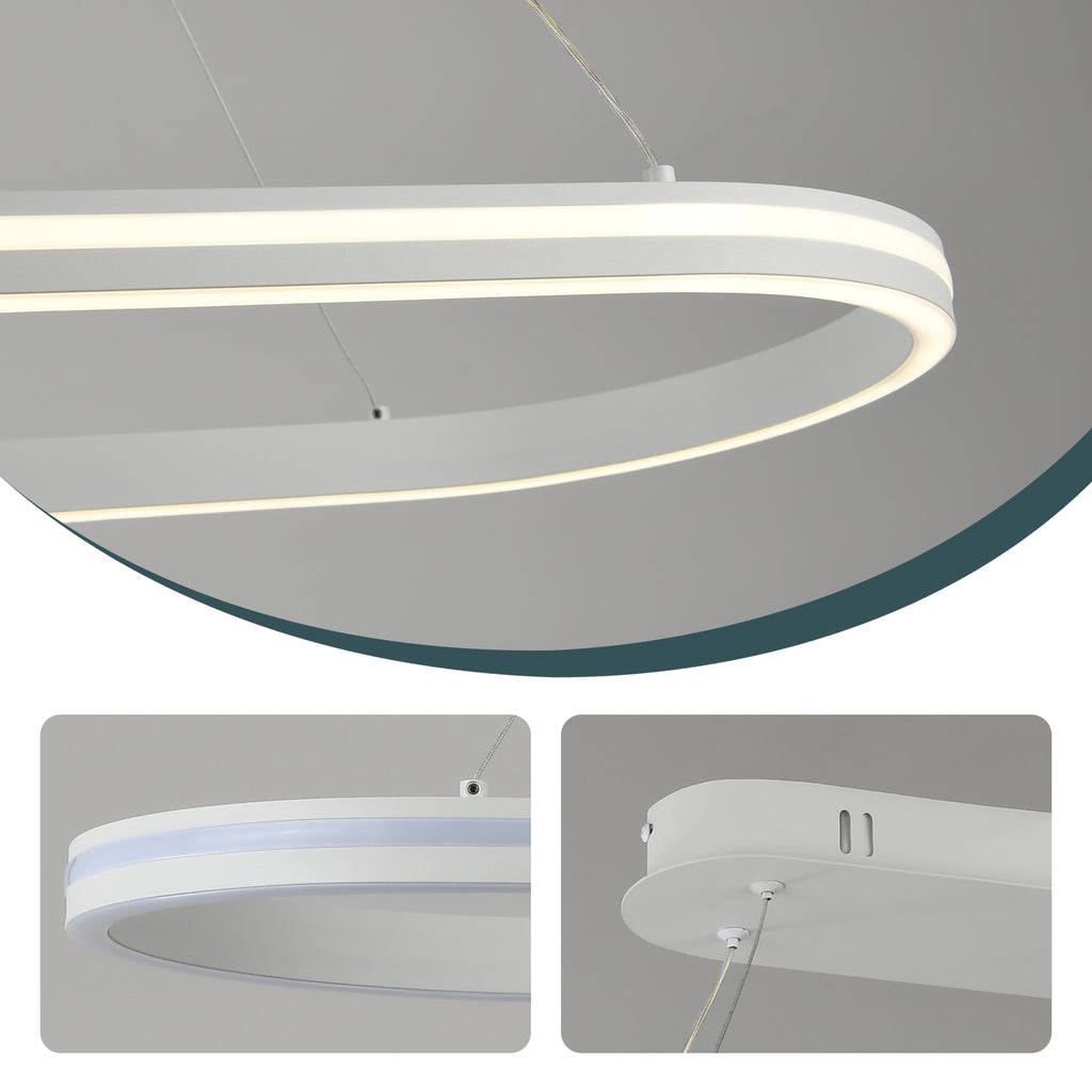 ELVA dimbare ovale LED hanglamp
