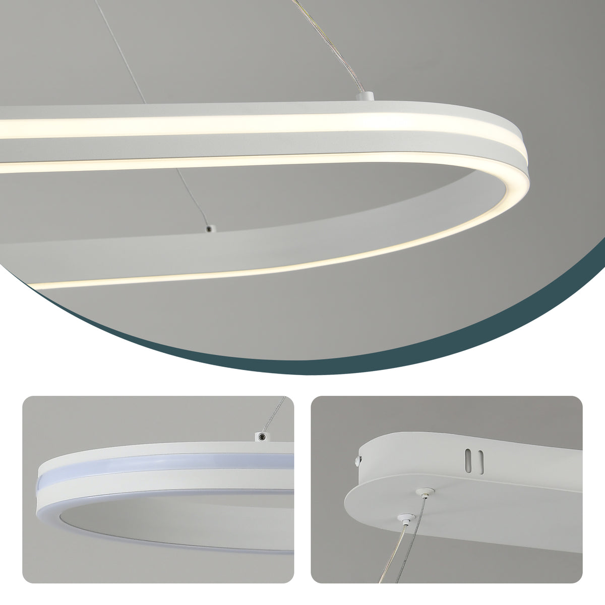 ELVA dimbare ovale LED hanglamp