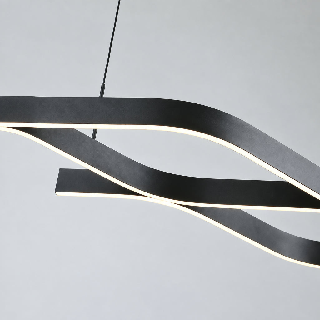 VEYA dimbare LED hanglamp met golvende lichtlijnen