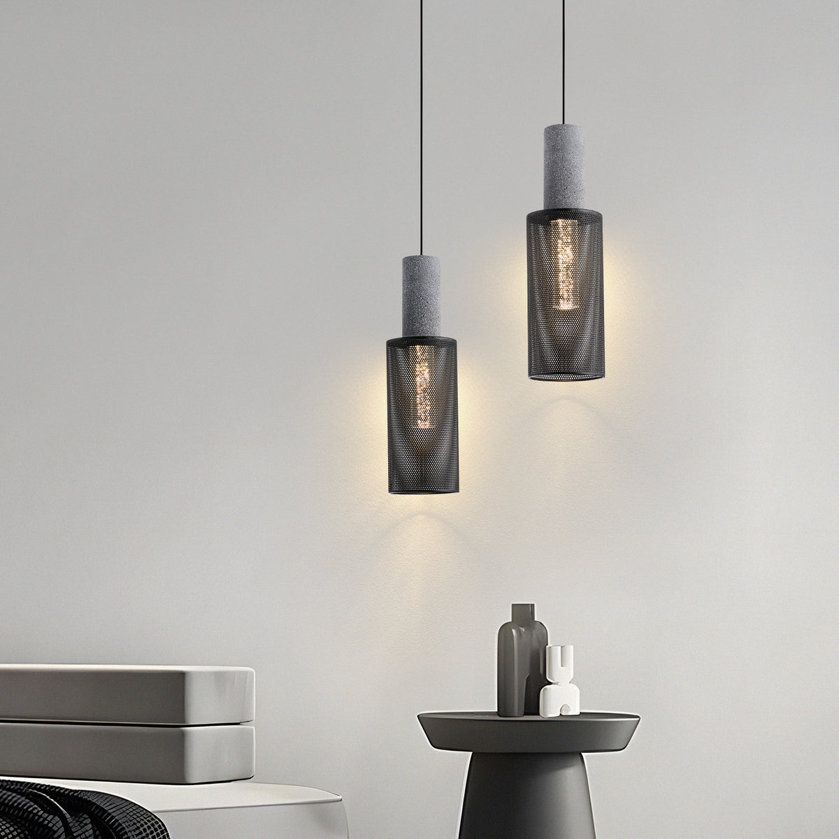 TRITON  moderne hanglamp in drie kapvormen