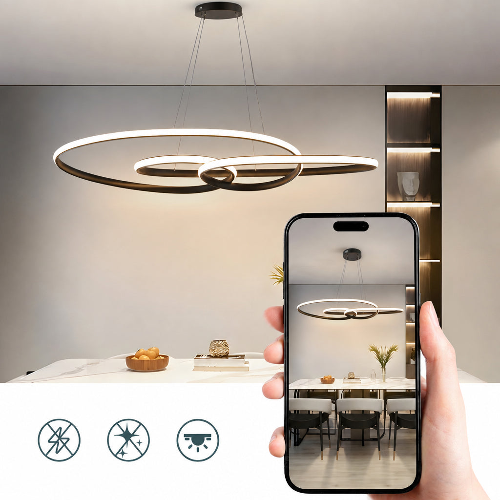 CIRKEL dimbare LED hanglamp met drie ringen