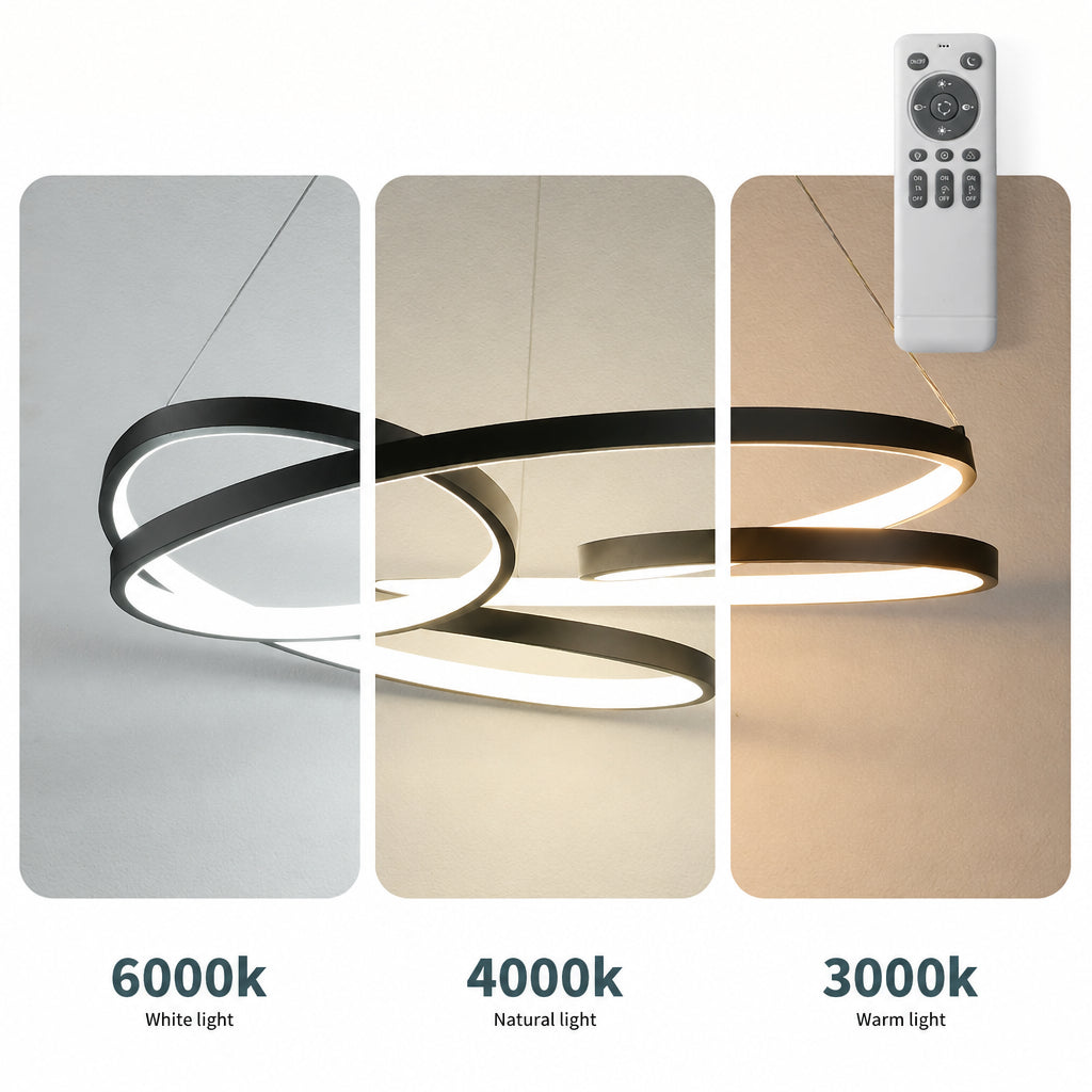 NOVA moderne zwarte LED-hanglamp
