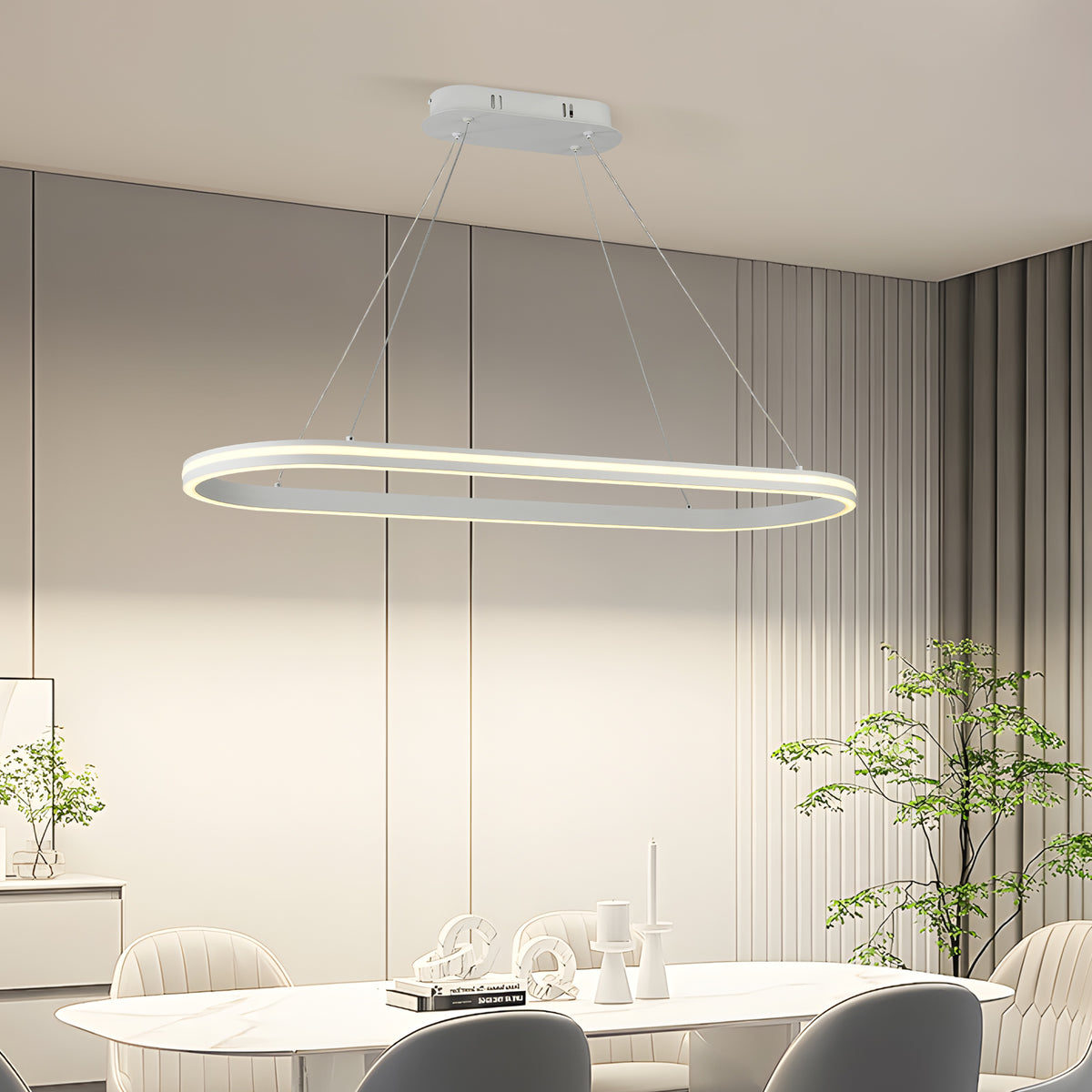 ELVA dimbare ovale LED hanglamp