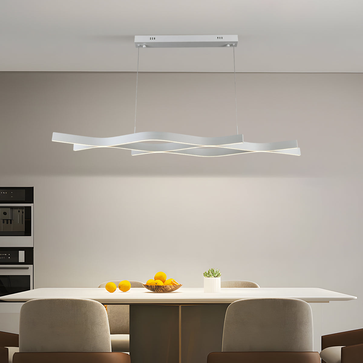 VEYA dimbare LED hanglamp met golvende lichtlijnen