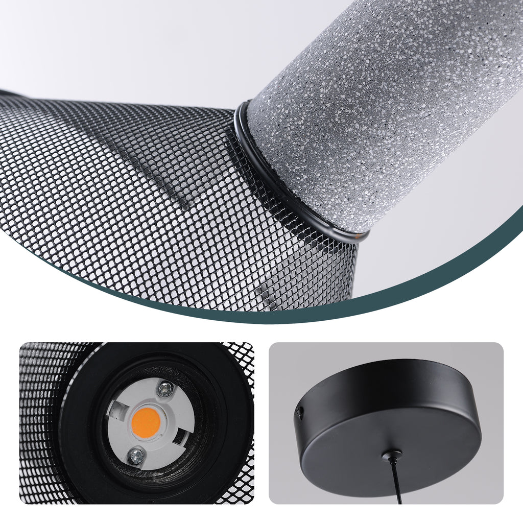 TRITON  moderne hanglamp in drie kapvormen