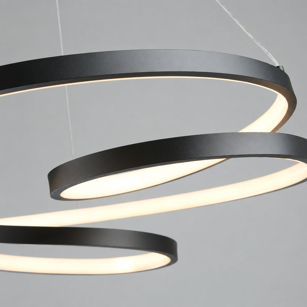 NOVA moderne zwarte LED-hanglamp