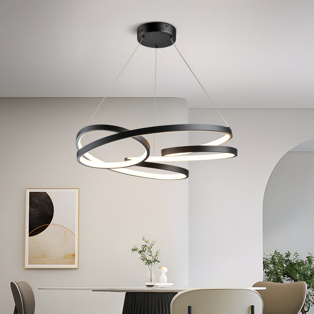NOVA moderne zwarte LED-hanglamp