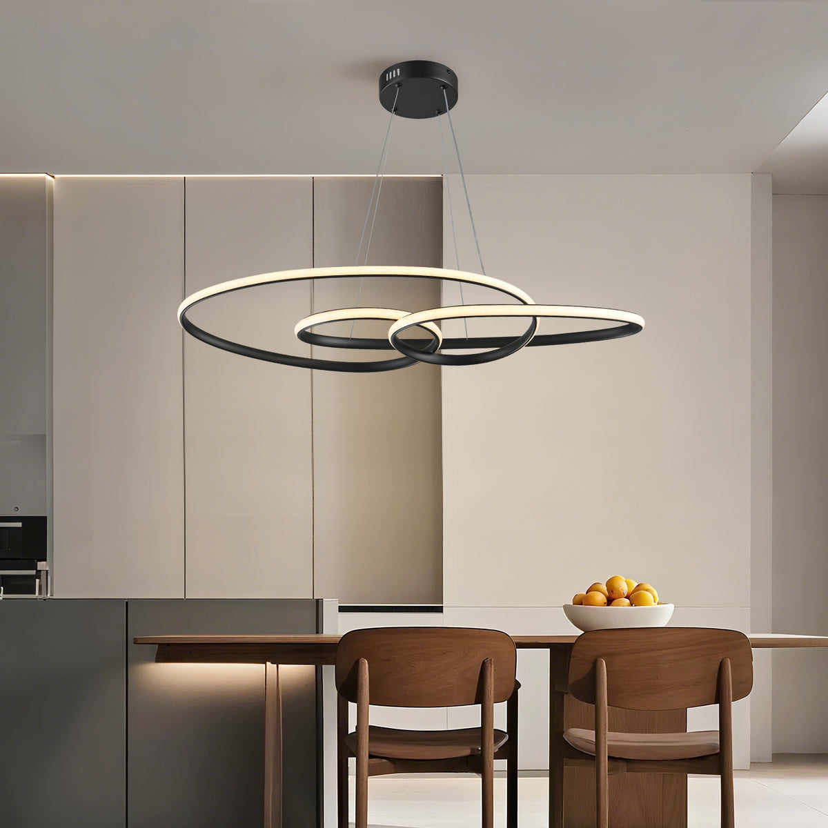 CIRKEL dimbare LED hanglamp met drie ringen