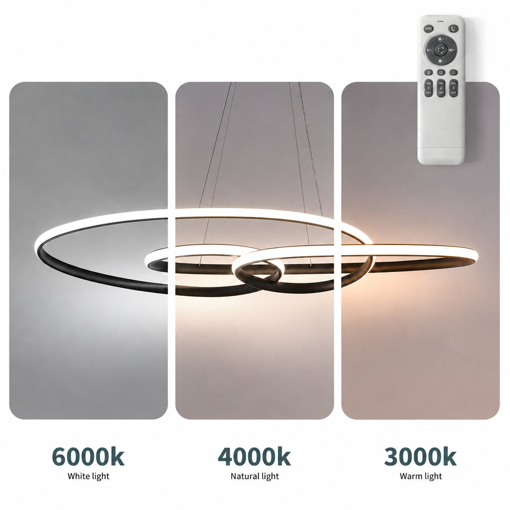 CIRKEL dimbare LED hanglamp met drie ringen