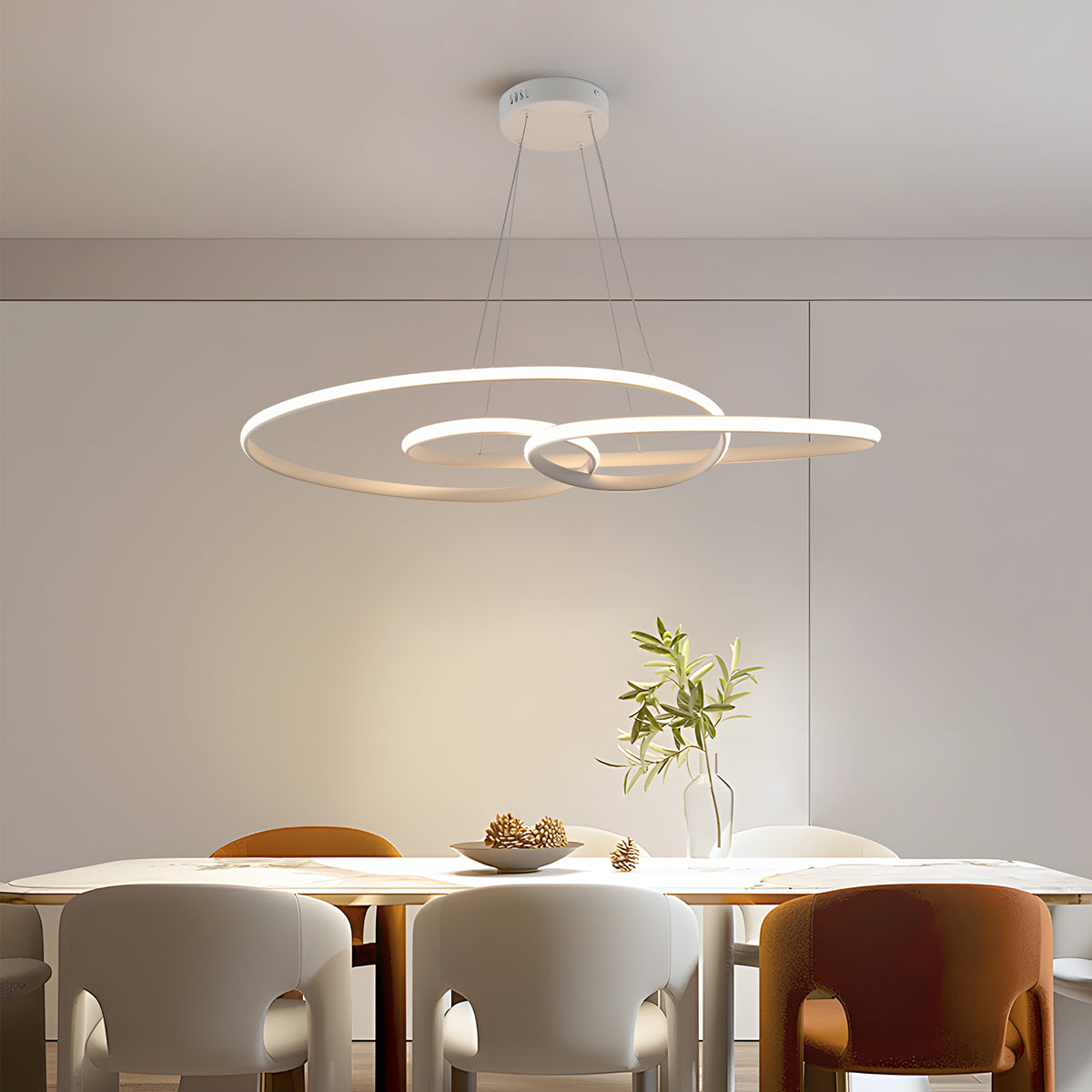 CIRKEL dimbare LED hanglamp met drie ringen