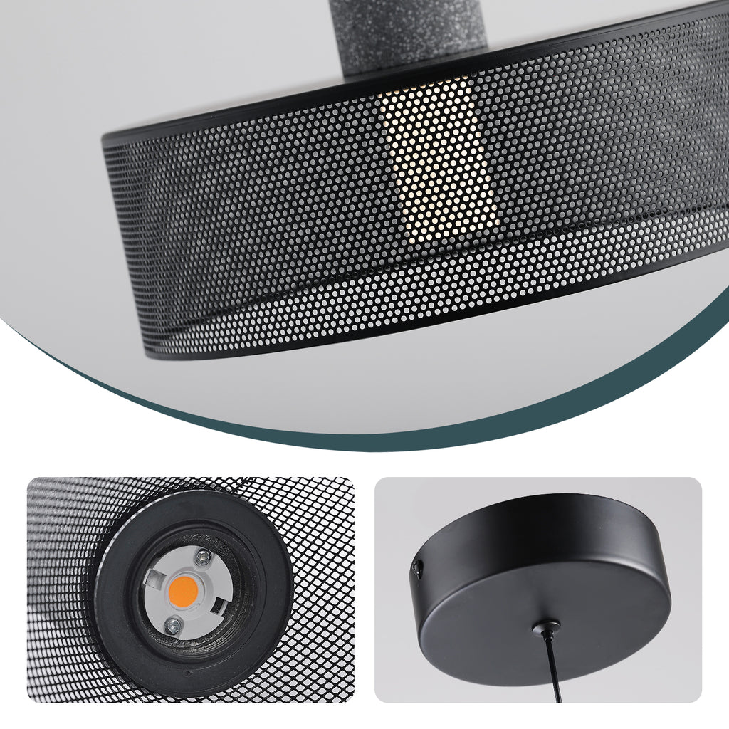 TRITON  moderne hanglamp in drie kapvormen